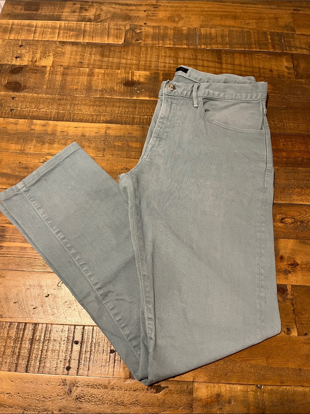 3x1 NYC Men's Light Green Straight Jeans ~ 33 x 30